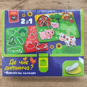 Гра Vladi Toys Де чиє дитинча? Вивчаємо кольори